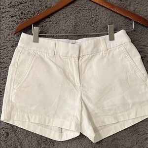 Women's White Jcrew 00 petite shorts